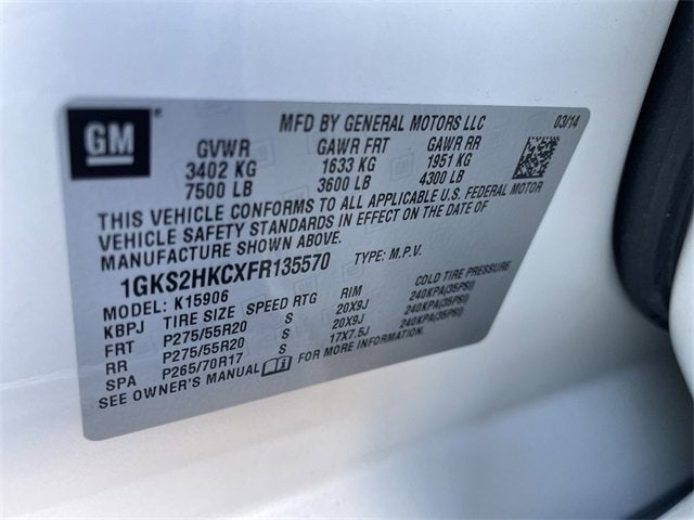 2015 GMC Yukon XL SLT