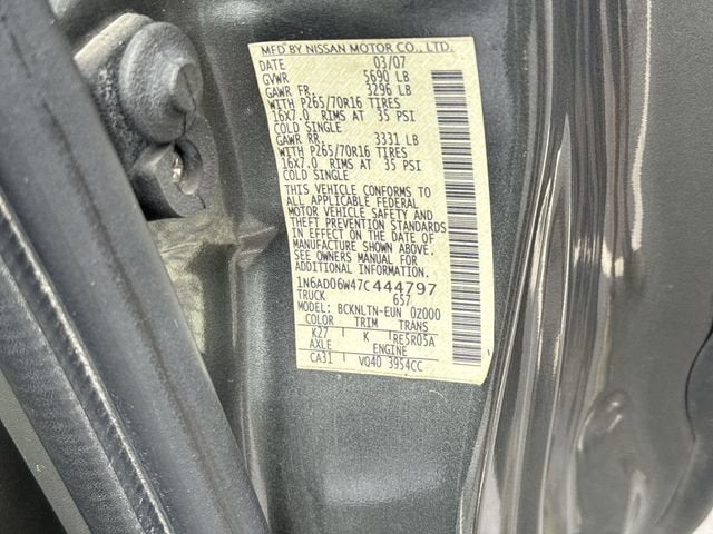 2007 Nissan Frontier SE