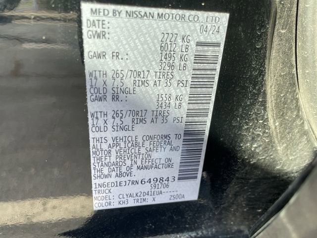 2024 Nissan Frontier PRO-X