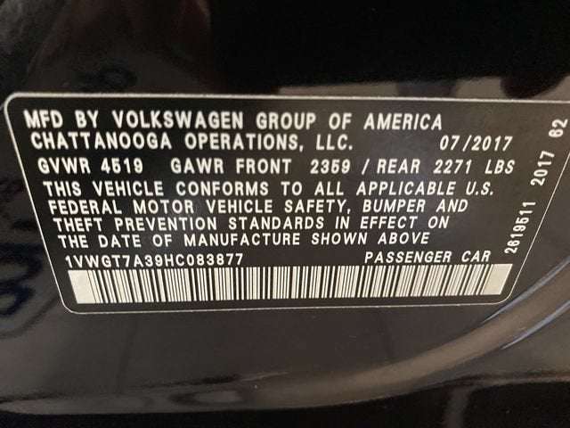 2017 Volkswagen Passat 1.8T SE