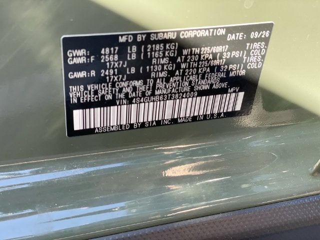 2026 Subaru CROSSTREK Base