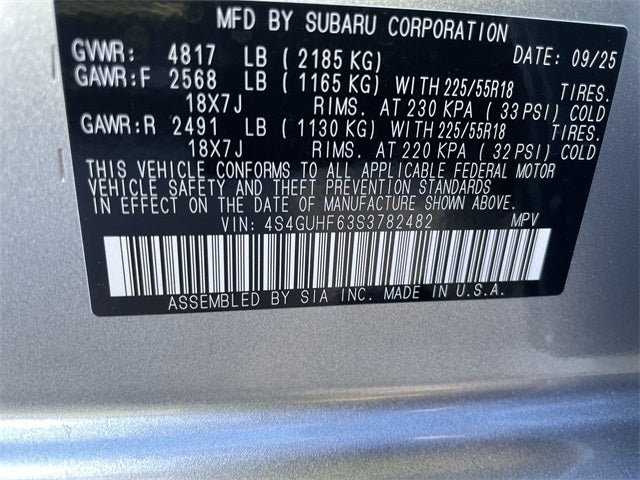 2025 Subaru CROSSTREK Sport