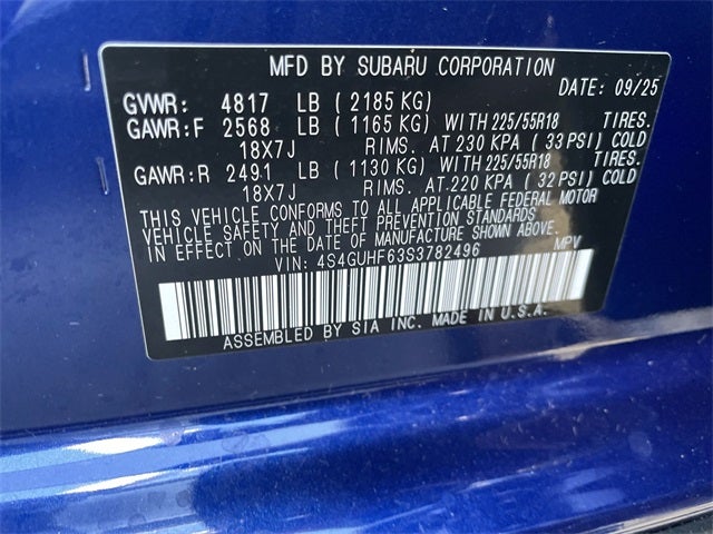 2025 Subaru CROSSTREK Sport