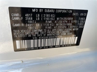 2025 Subaru CROSSTREK Sport