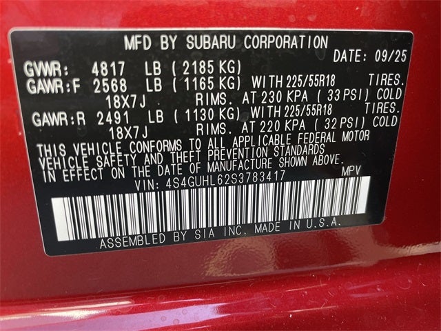 2025 Subaru CROSSTREK Limited