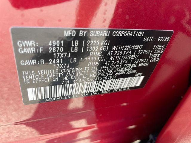 2026 Subaru FORESTER Standard Model