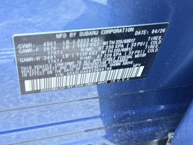 2026 Subaru FORESTER Standard Model