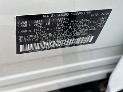 2026 Subaru FORESTER Standard Model