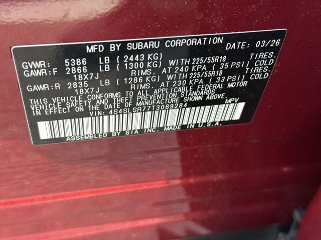 2026 Subaru FORESTER Limited Hybrid