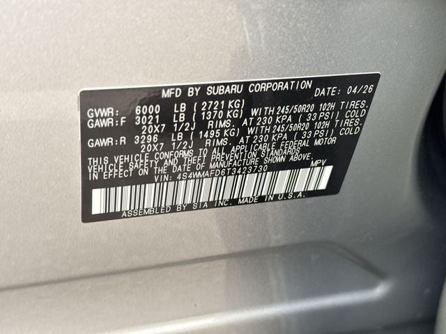 2026 Subaru ASCENT Limited 8-Passenger