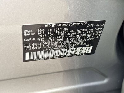 2026 Subaru ASCENT Limited 8-Passenger