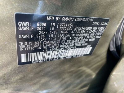 2026 Subaru ASCENT Limited 7-Passenger