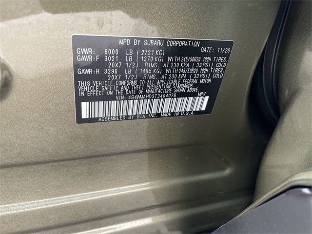 2026 Subaru ASCENT Limited Bronze Edition 7-Passenger