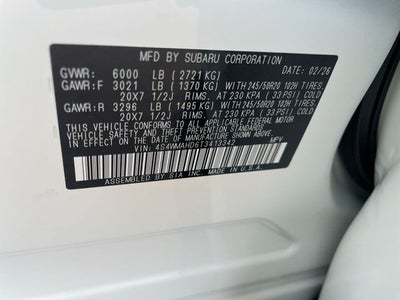 2026 Subaru ASCENT Limited Bronze Edition 7-Passenger