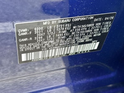 2026 Subaru ASCENT Touring 7-Passenger