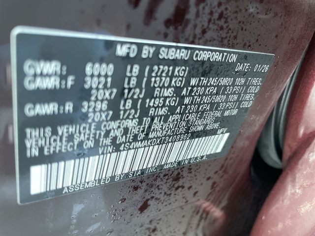 2026 Subaru ASCENT Touring 7-Passenger