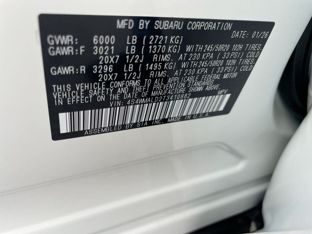 2026 Subaru ASCENT Onyx Edition Touring 7-Passenger