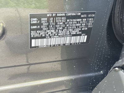 2026 Subaru ASCENT Onyx Edition Touring 7-Passenger