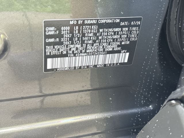 2026 Subaru ASCENT Onyx Edition Touring 7-Passenger