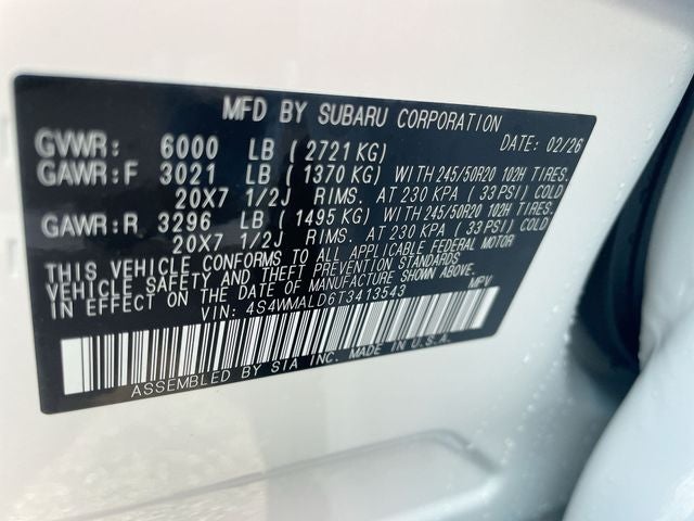 2026 Subaru ASCENT Onyx Edition Touring 7-Passenger