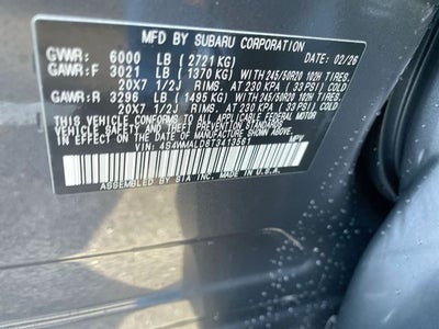 2026 Subaru ASCENT Onyx Edition Touring 7-Passenger