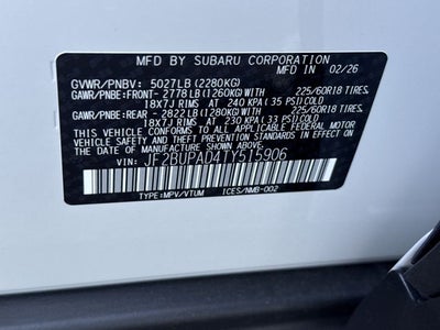 2026 Subaru OUTBACK Premium