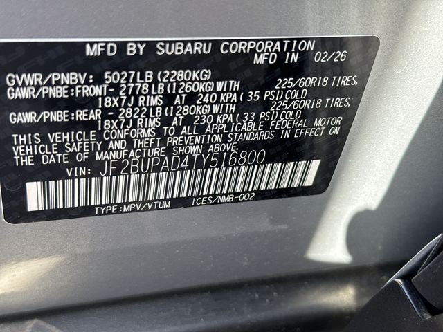 2026 Subaru OUTBACK Premium