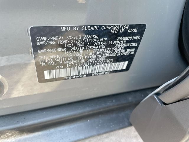 2026 Subaru OUTBACK Premium
