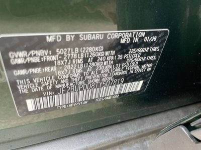 2026 Subaru OUTBACK Limited