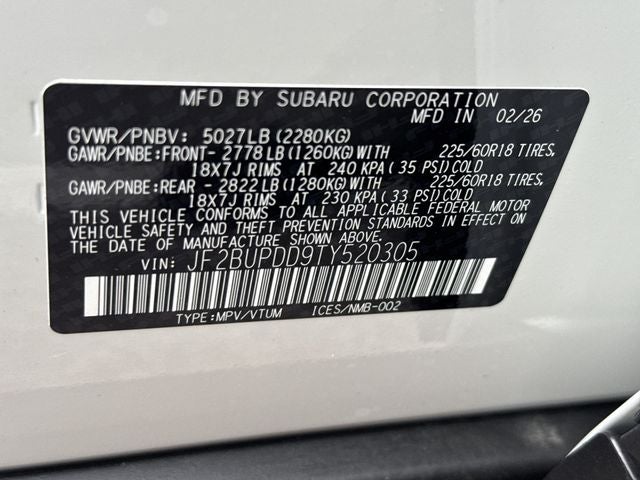 2026 Subaru OUTBACK Limited