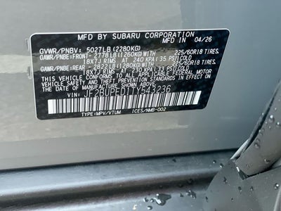 2026 Subaru OUTBACK Touring