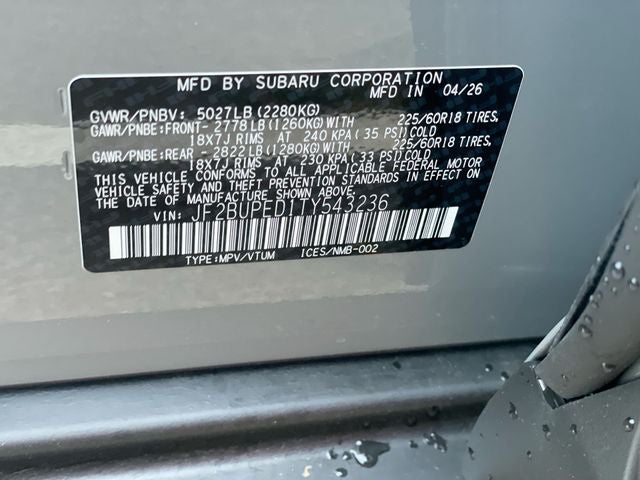 2026 Subaru OUTBACK Touring