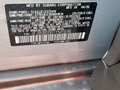 2026 Subaru OUTBACK Limited XT