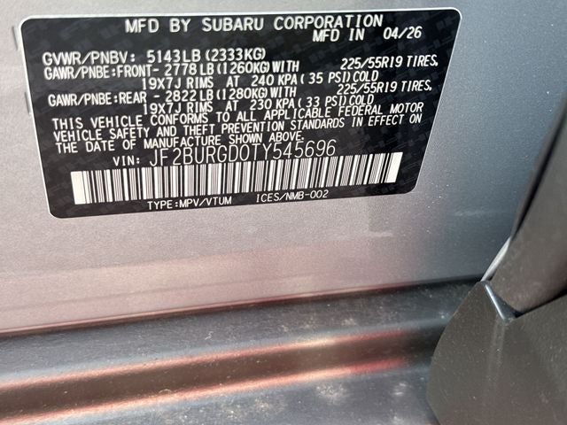 2026 Subaru OUTBACK Limited XT