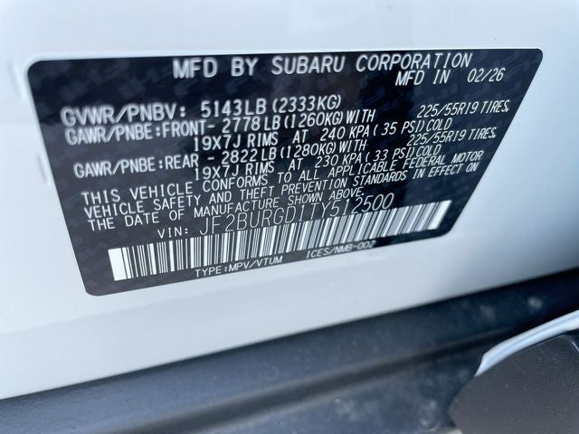 2026 Subaru OUTBACK Limited XT