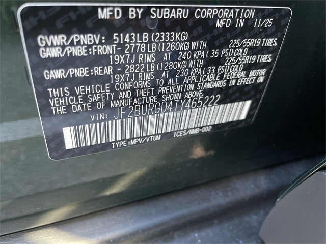 2026 Subaru OUTBACK Limited XT