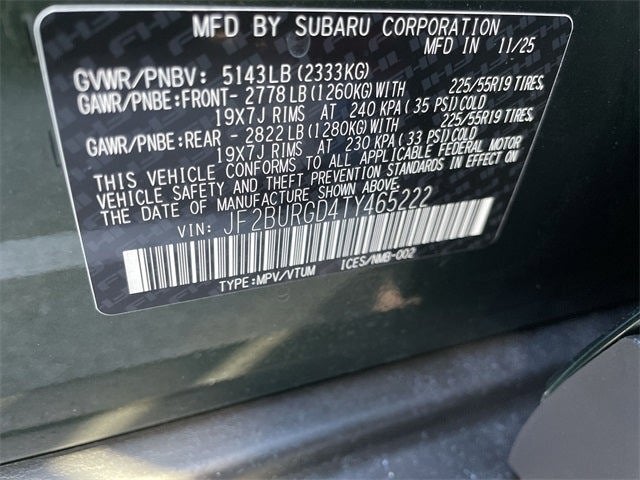 2026 Subaru OUTBACK Limited XT