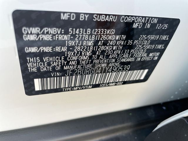 2026 Subaru OUTBACK Limited XT