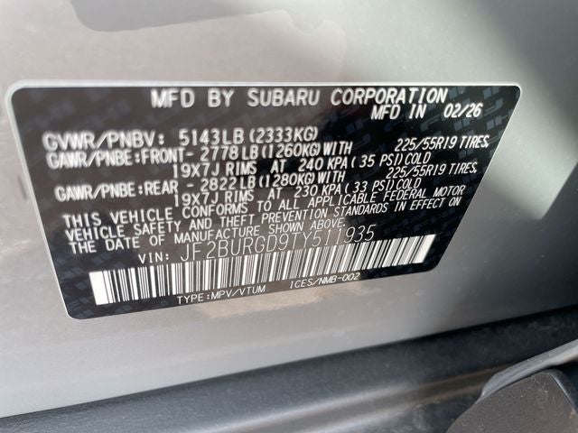 2026 Subaru OUTBACK Limited XT