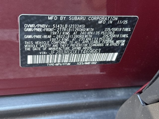2026 Subaru OUTBACK Limited XT