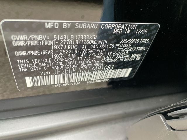 2026 Subaru OUTBACK Touring XT