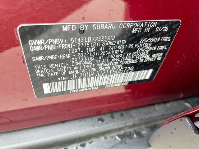 2026 Subaru OUTBACK Touring XT