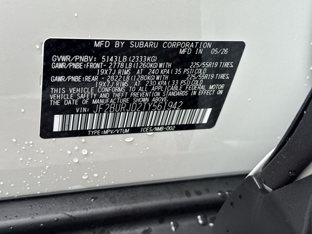 2026 Subaru OUTBACK Touring XT