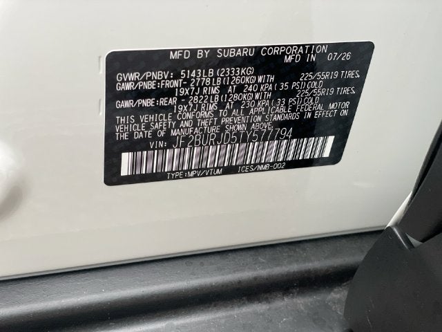 2026 Subaru OUTBACK Touring XT