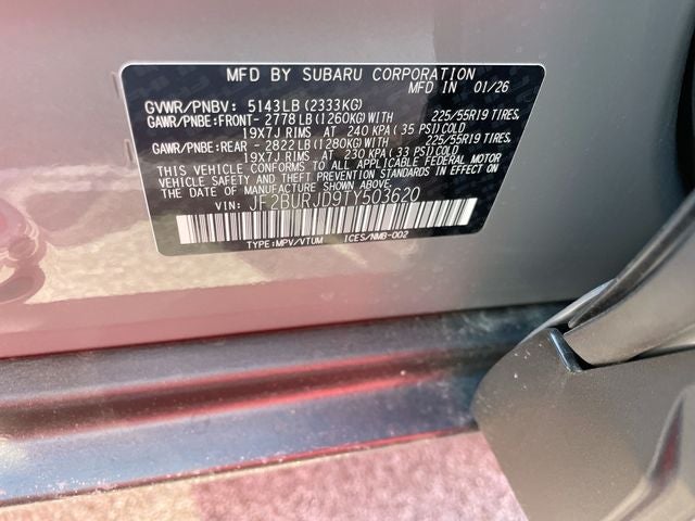 2026 Subaru OUTBACK Touring XT