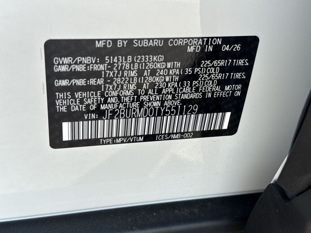 2026 Subaru OUTBACK Wilderness