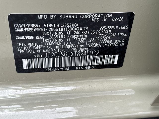 2026 Subaru CROSSTREK Sport Hybrid