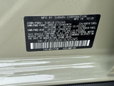 2026 Subaru CROSSTREK Limited Hybrid