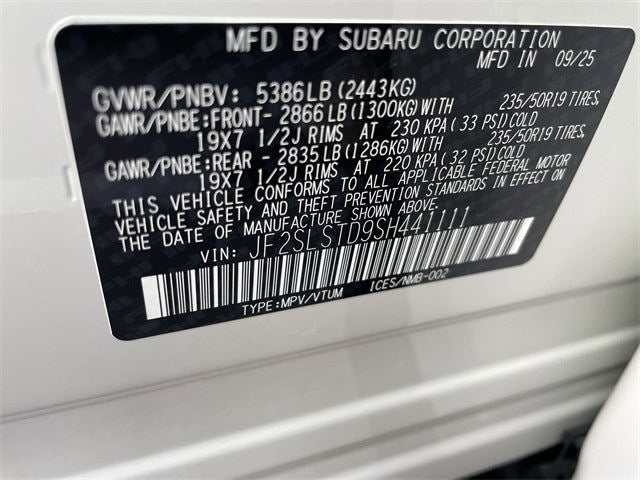 2025 Subaru FORESTER Touring Hybrid