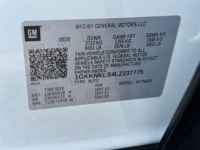 2020 GMC Acadia SLE